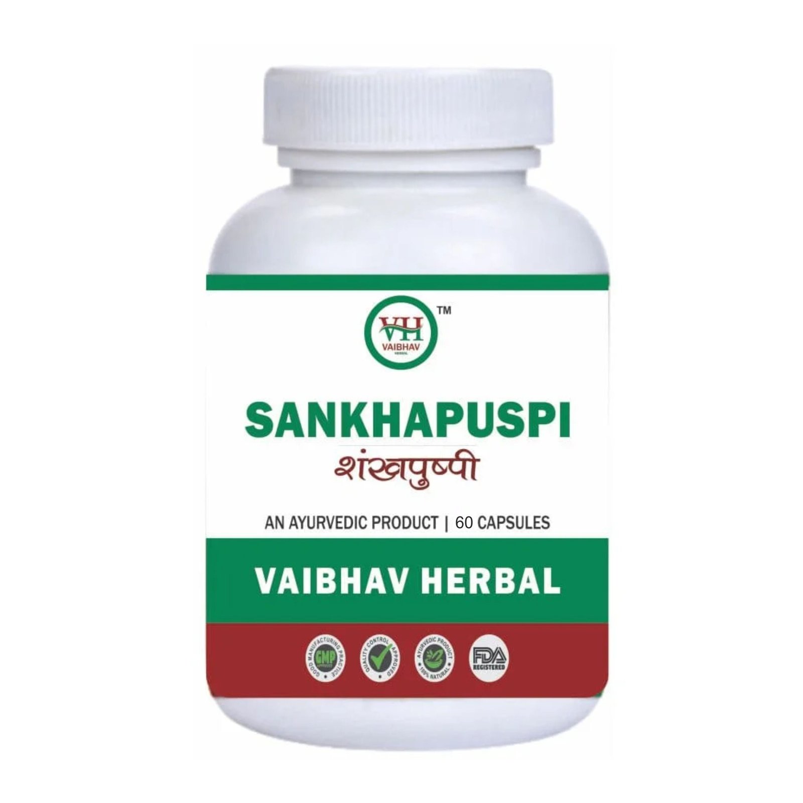 Vaibhav Herabal Shankhpushpi 60 Capsules